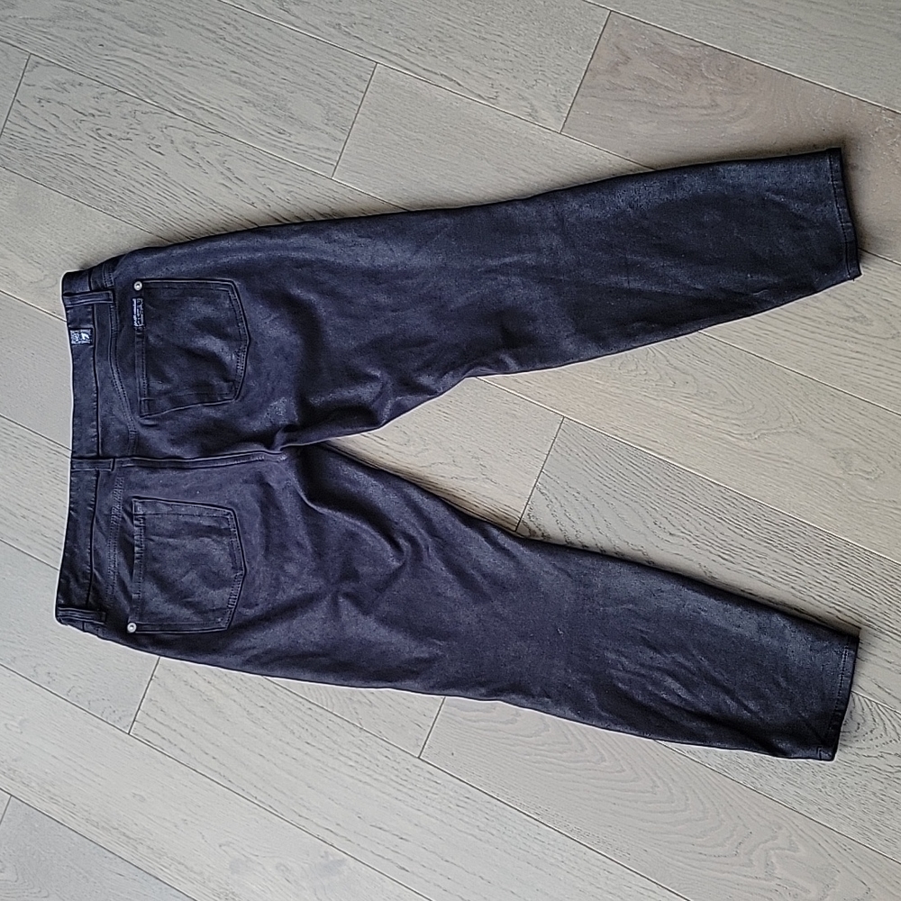 Seven for all Mankind faux suede cropped jeans